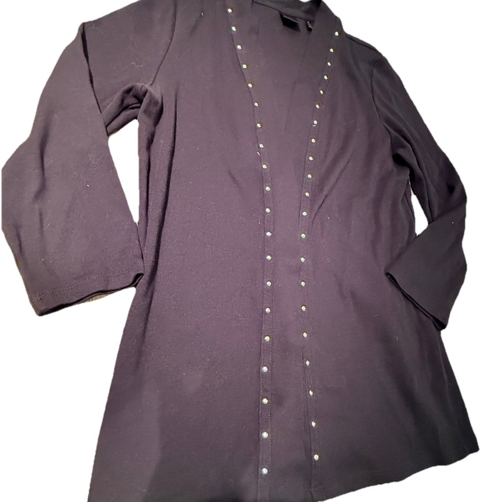 Raffaella Women's Black Cardigan Size Medium